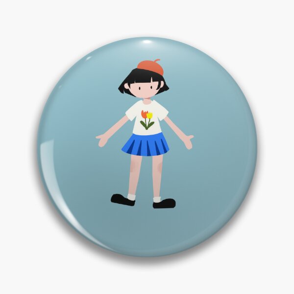 Item preview, Cute Beret Girl with Tulip T-Shirt Illustration designed and sold by AmberPeng.