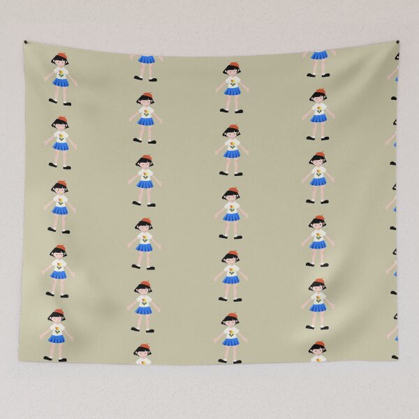 Item preview, Cute Beret Girl with Tulip T-Shirt Illustration designed and sold by AmberPeng.