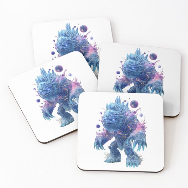 Item preview, New Year Golem Ice Monster designed and sold by AlexLineArt.