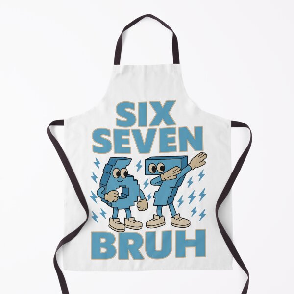 Item preview, Six Seven Bruh – Funny Math Joke Design, Cartoon Numbers Meme Artwork for Kids & Teachers designed and sold by JoyBoyStudio1.