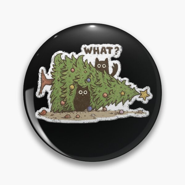 Item preview, What?  Black Cats Knocked Over Christmas Tree designed and sold by zuzzelek44.
