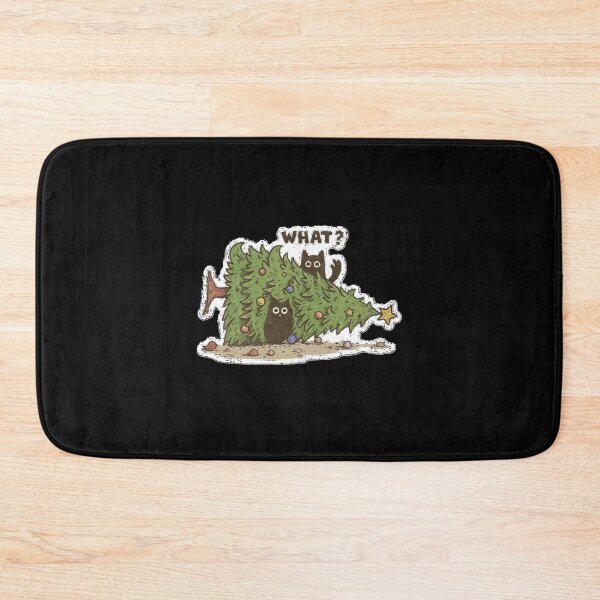 Item preview, What?  Black Cats Knocked Over Christmas Tree designed and sold by zuzzelek44.