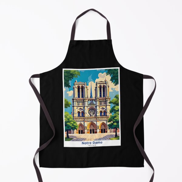 Item preview, Notre Dame – Paris, France (Vintage Travel Poster Style) designed and sold by FrancophileFun.