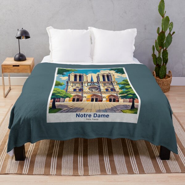Item preview, Notre Dame – Paris, France (Vintage Travel Poster Style) designed and sold by FrancophileFun.