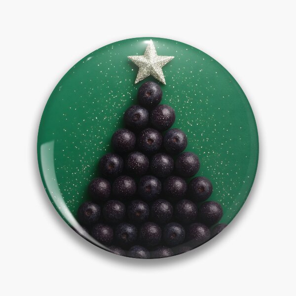 Item preview, Açaí Christmas Tree – Festive Superfood Art with Silver Stars designed and sold by EmeraldeaDesign.