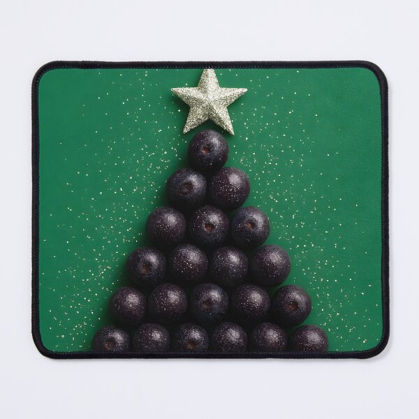 Item preview, Açaí Christmas Tree – Festive Superfood Art with Silver Stars designed and sold by EmeraldeaDesign.