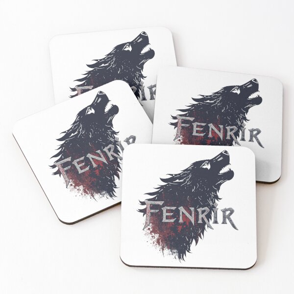 Item preview, Fenrir Bloodied Nordic Wolf Design designed and sold by RED-MOUSE.