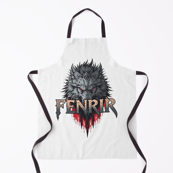 Item preview, Fenrir Blood Red Nordic Wolf Head designed and sold by RED-MOUSE.