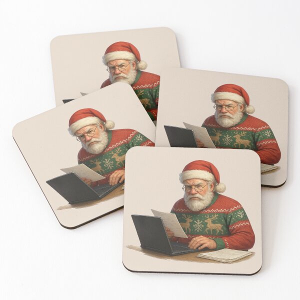 Item preview, Corporate Santa Reviewing Documentation Christmas Humor designed and sold by I AM BRO.
