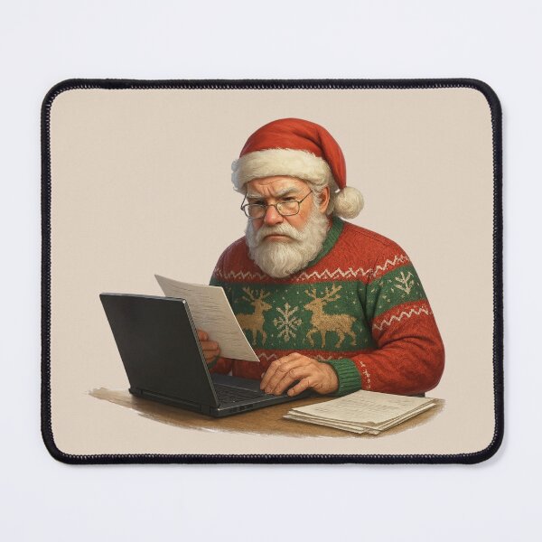 Item preview, Corporate Santa Reviewing Documentation Christmas Humor designed and sold by I AM BRO.