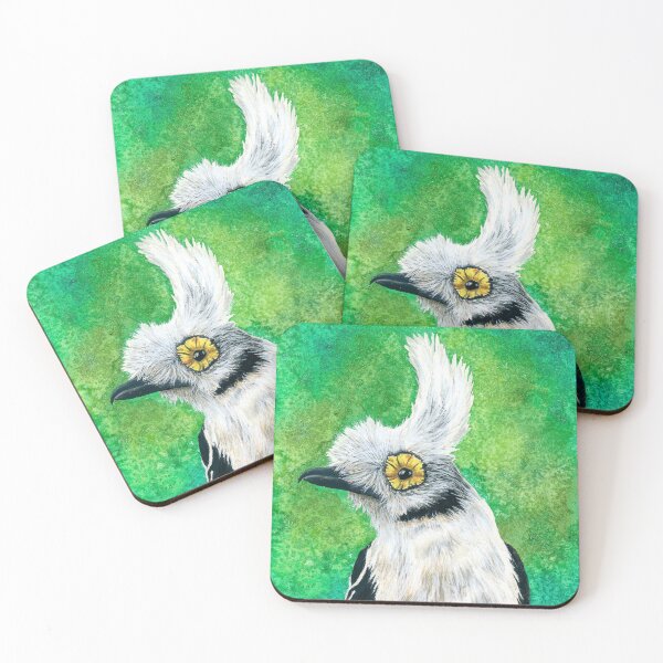 Item preview, White Crested Helmetshrike designed and sold by Amanda Pratt.