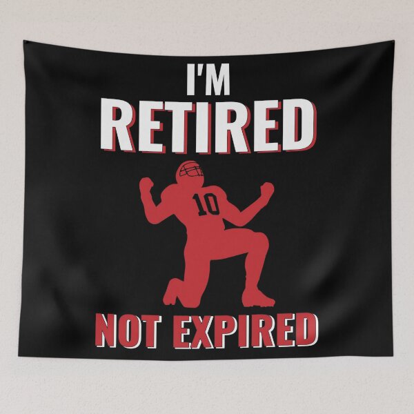 Item preview, Retired, Not Expired Football designed and sold by MOFAPPAREL.