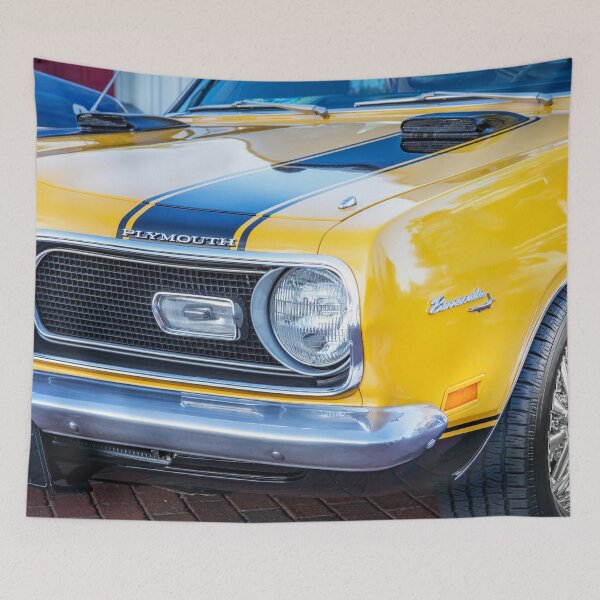 Item preview, 1969 Yellow Plymouth HEMI Barracuda Fastback X100 designed and sold by RichFrancoCars.