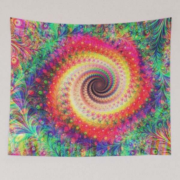 Item preview, Abstract Multicolored Floral Fractal Swirl Mix 9 designed and sold by SXW Designs.
