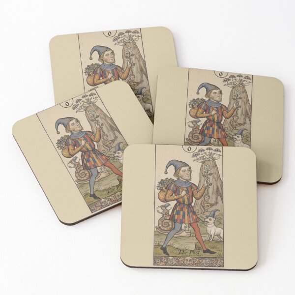Item preview, Medieval Tarot Card 0 The Fool designed and sold by MythAndMotion.