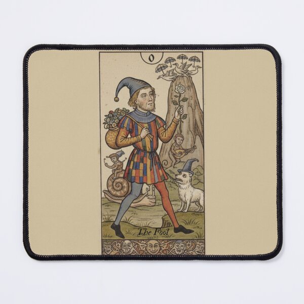 Item preview, Medieval Tarot Card 0 The Fool designed and sold by MythAndMotion.