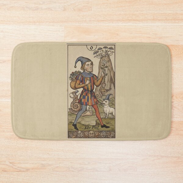 Item preview, Medieval Tarot Card 0 The Fool designed and sold by MythAndMotion.
