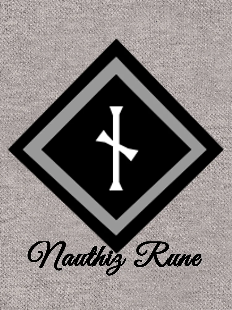 Thumbnail 6 of 6, Zipped Hoodie, Nauthiz Rune designed and sold by WindsofJupiter.