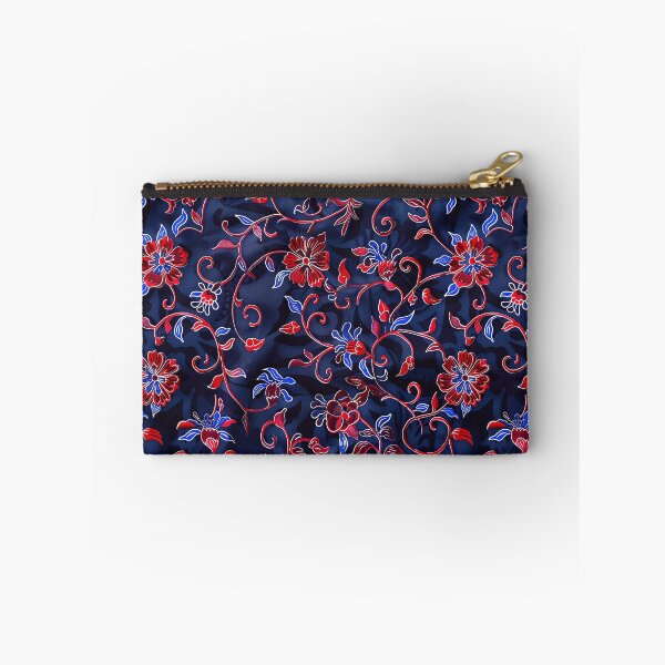 Item preview, Cute Boho Flowers Batik Pattern- Vinatage  Retro Red Floral designed and sold by RoyalStarsPatts.