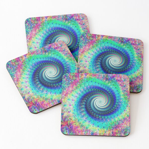 Item preview, Abstract Multicolored Floral Fractal Swirl Mix 10 designed and sold by SXW Designs.