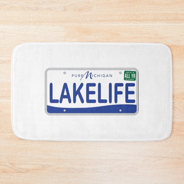 Item preview, LAKE LIFE License Plate Michigan Up North designed and sold by oddbirdart20.