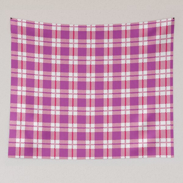Item preview, Pink Plaid Checkered -  Crosshatch - Pink Abstract Geometric Pattern designed and sold by RoyalStarsPatts.