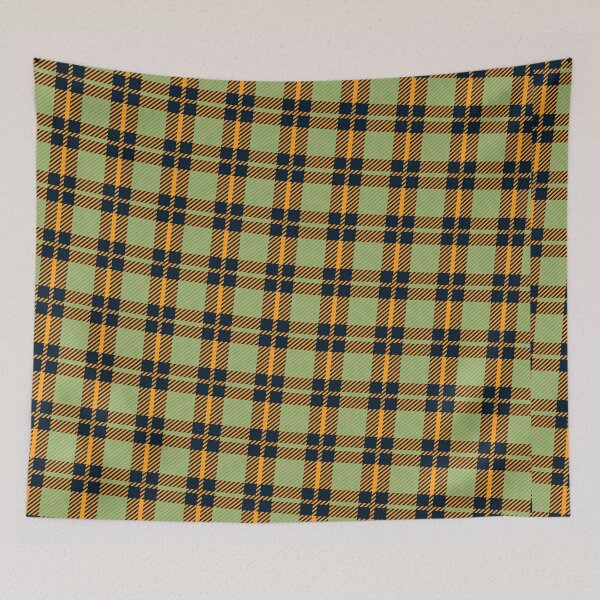 Item preview, Green Plaid Checkered Pattern-  Crosshatch - Green Geometric Abstract Pattern designed and sold by RoyalStarsPatts.