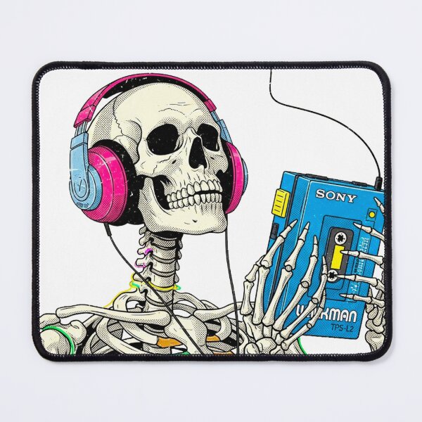 Item preview, Vintage Mixtape Vibes – 80s Walkman Skeleton designed and sold by Pollock.