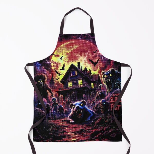 Item preview, 80s Slime Fest Horror Parody, designed for black fabrics designed and sold by SteadyRolling.
