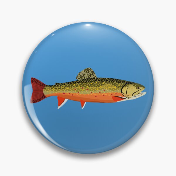 Item preview, Brook Trout Fish Illustration designed and sold by BlueSkyTheory.