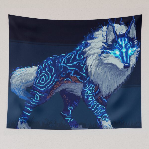 Item preview, Mystical wolf - Pixel art designed and sold by Leork-Shop.