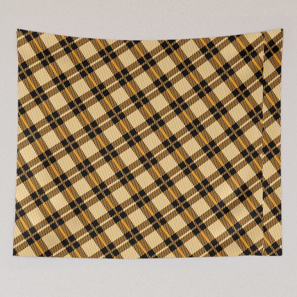 Item preview, Yellow Plaid Checkered Pattern -  Versailles - Cute Geometric Abstract Pattern designed and sold by RoyalStarsPatts.