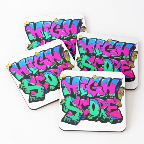 Item preview, Abstract Neon Graffiti Art: HIGH SCORE designed and sold by newvisionart191.