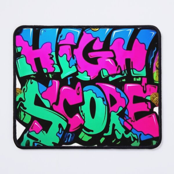 Item preview, Abstract Neon Graffiti Art: HIGH SCORE designed and sold by newvisionart191.
