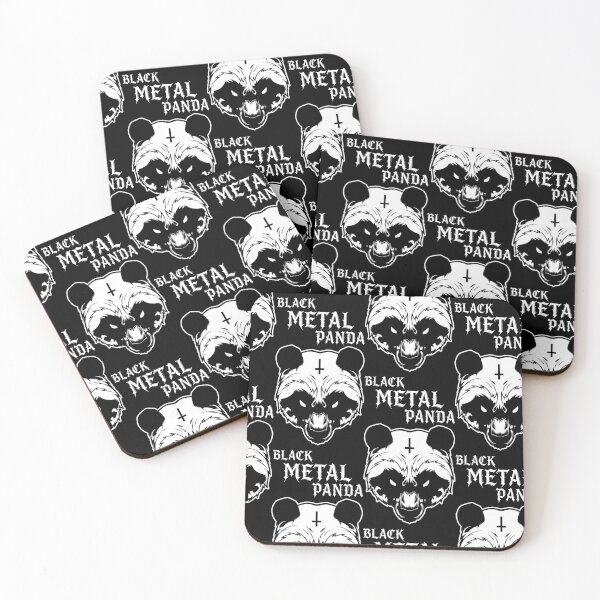 Item preview, Black Metal Panda – Bearer of the Dark Ritual designed and sold by Robert "Hellfish" Fonseca.