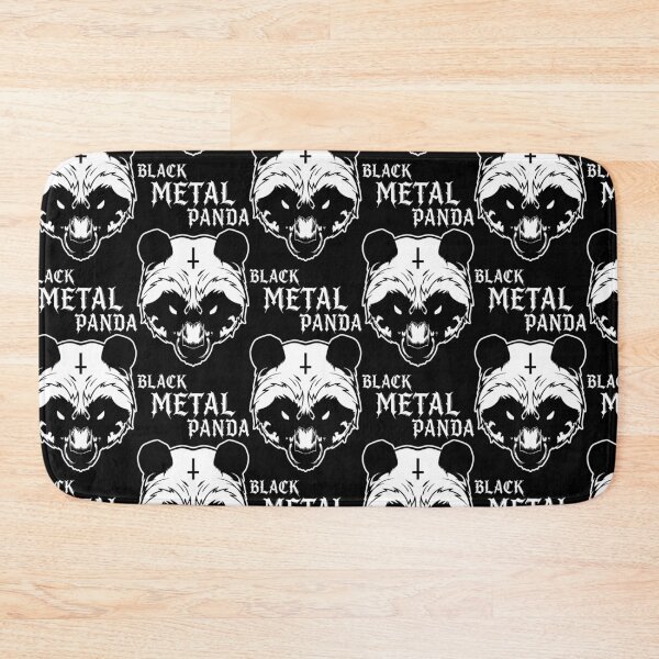 Item preview, Black Metal Panda – Bearer of the Dark Ritual designed and sold by Robert "Hellfish" Fonseca.