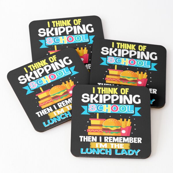 Item preview, Funny Skipping School Lunch Lady Burger Fries designed and sold by Nocturnal-Vines.
