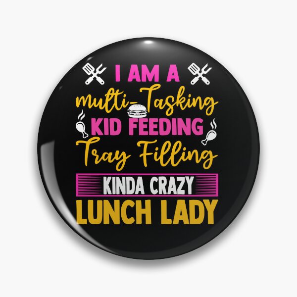 Item preview, Funny Multi-Tasking Kid Feeding Crazy Lunch Lady designed and sold by Nocturnal-Vines.