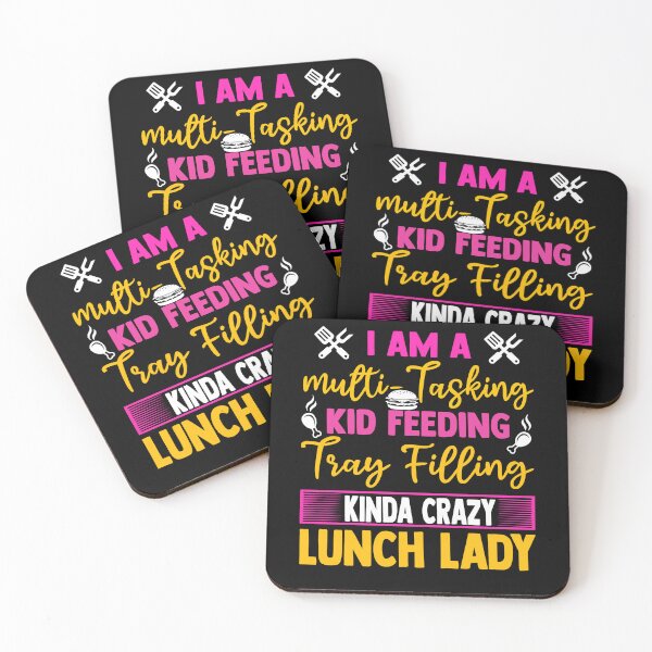 Item preview, Funny Multi-Tasking Kid Feeding Crazy Lunch Lady designed and sold by Nocturnal-Vines.