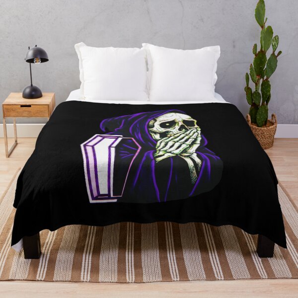 Item preview, Satanic Panic Prayer - 80s Horror Grim Reaper designed and sold by CoffinsArt.