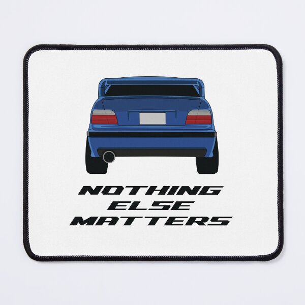 Item preview, Nothing Else Matters – Clean Blue Car Rear View Illustration for Car Enthusiasts designed and sold by R2bal.