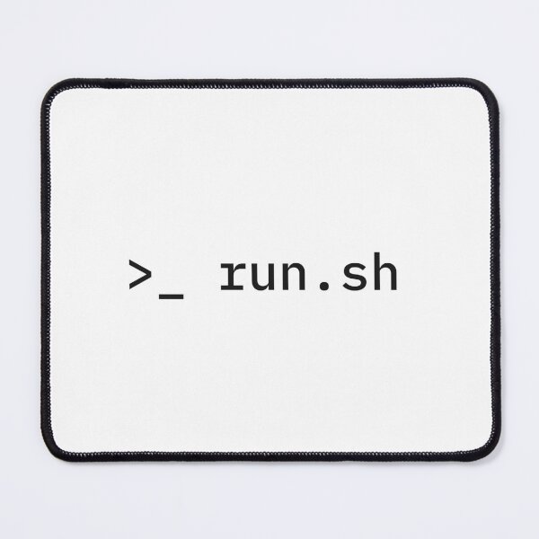 Item preview, >_ run.sh Terminal Prompt Minimal designed and sold by codedgar.