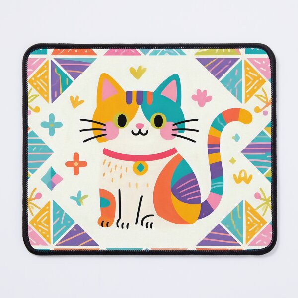 Item preview, A cat in a geometric pattern designed and sold by Nomad-Maynard.