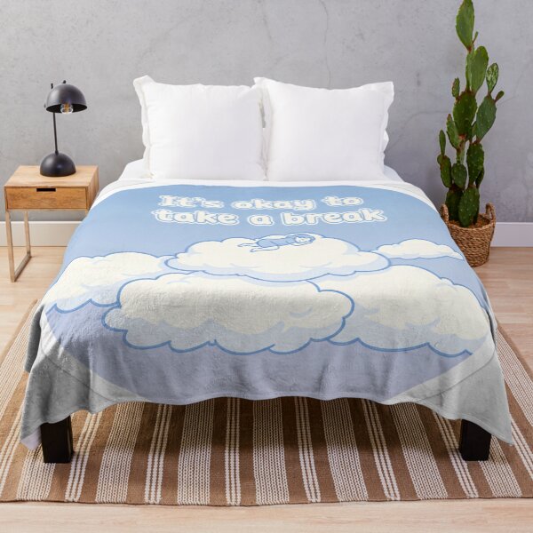Item preview, Soft Cloud Rest Sticker - "It's Okay to Take a Break" Mental Health Sticker | Cozy Aesthetic Doodle Art designed and sold by Zara’s shop.