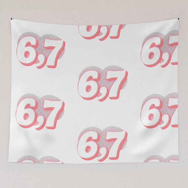 Item preview, 6,7 meme design viral internet slang graphic designed and sold by CoachEkong.
