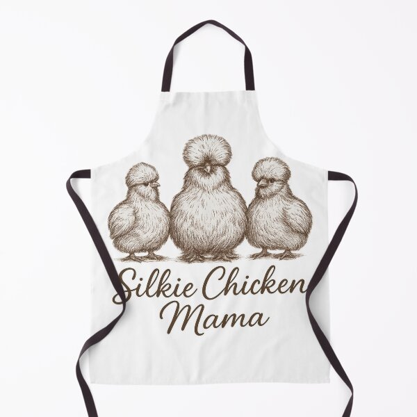 Item preview, Silkie Chicken Mama – Cute Fluffy Hen Art designed and sold by gumplovitz.