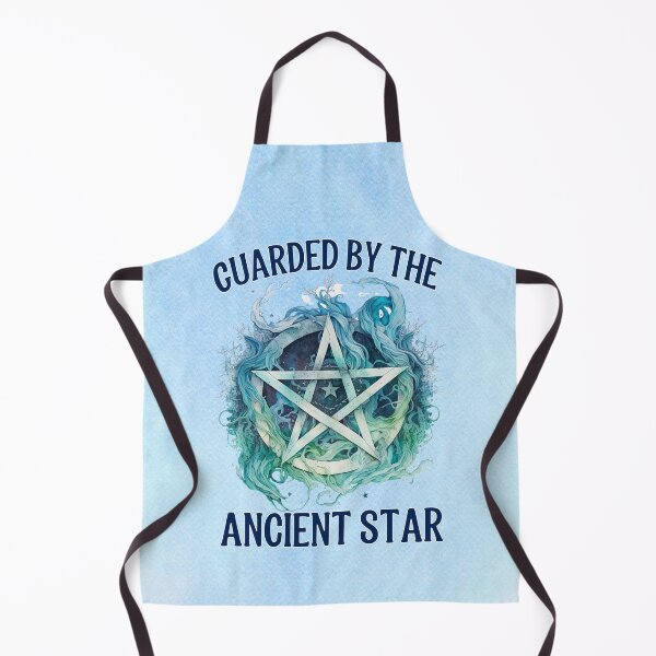 Item preview, Guarded by the Ancient Star – Enchanted Blue Witchy Pentagram designed and sold by MysticOzzy.