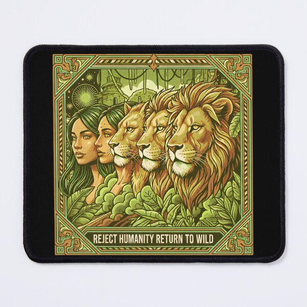 Item preview, REJECT HUMANITY RETURN TO WILD designed and sold by AGandCo.