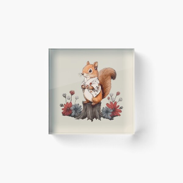 Item preview, Squirrel with Kimono, Japanese Beauty designed and sold by OrenjiArtShop.