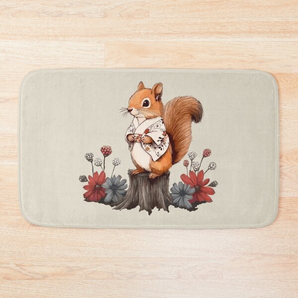 Item preview, Squirrel with Kimono, Japanese Beauty designed and sold by OrenjiArtShop.